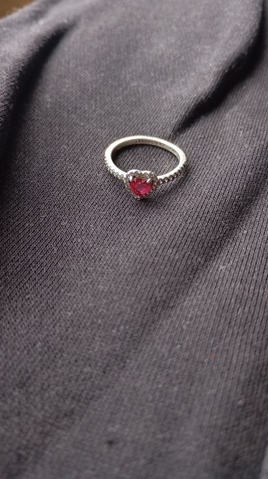 Anel Brilhante Red Elevated Coração (Prata)