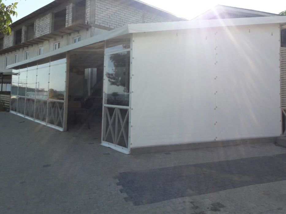 М’які вікна з плівки ПВХ Запоріжжя. М’які вікна для альтанок і терас.