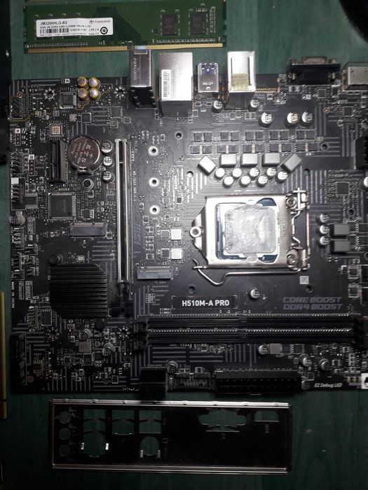 Материнка H510M-A Pro, GTX1650, WD10EZEX, Transcend 2x8Gb