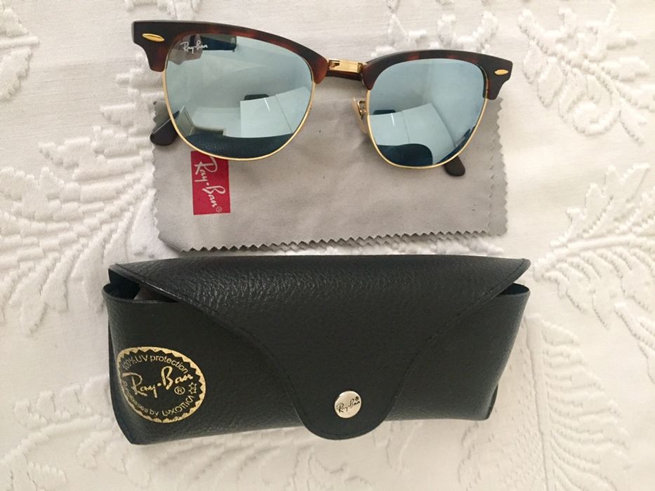 Ray-Ban Clubmaster Tortoise espelhado