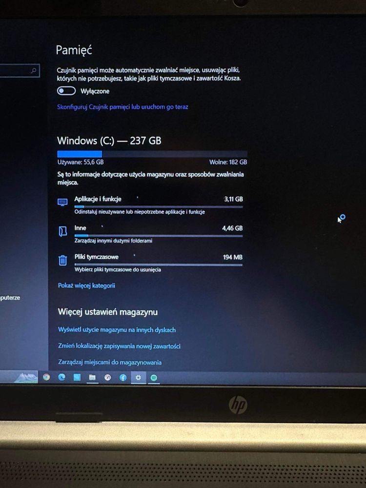 Laptop Hp intel i3 ssd