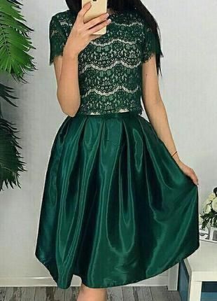 Костюм смарагдового кольру