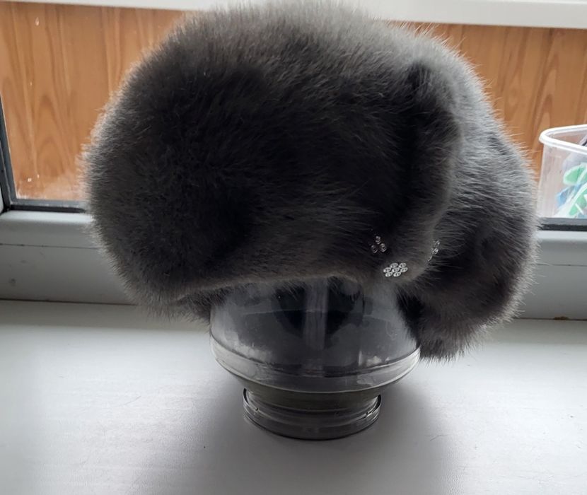 Берет блакитна норка