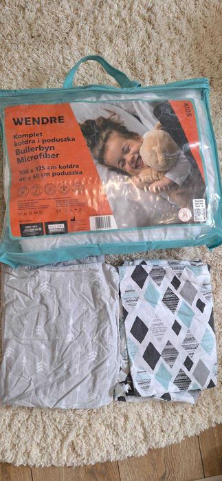 kołdra dziecięca z poduszka + poszewki 2kompl