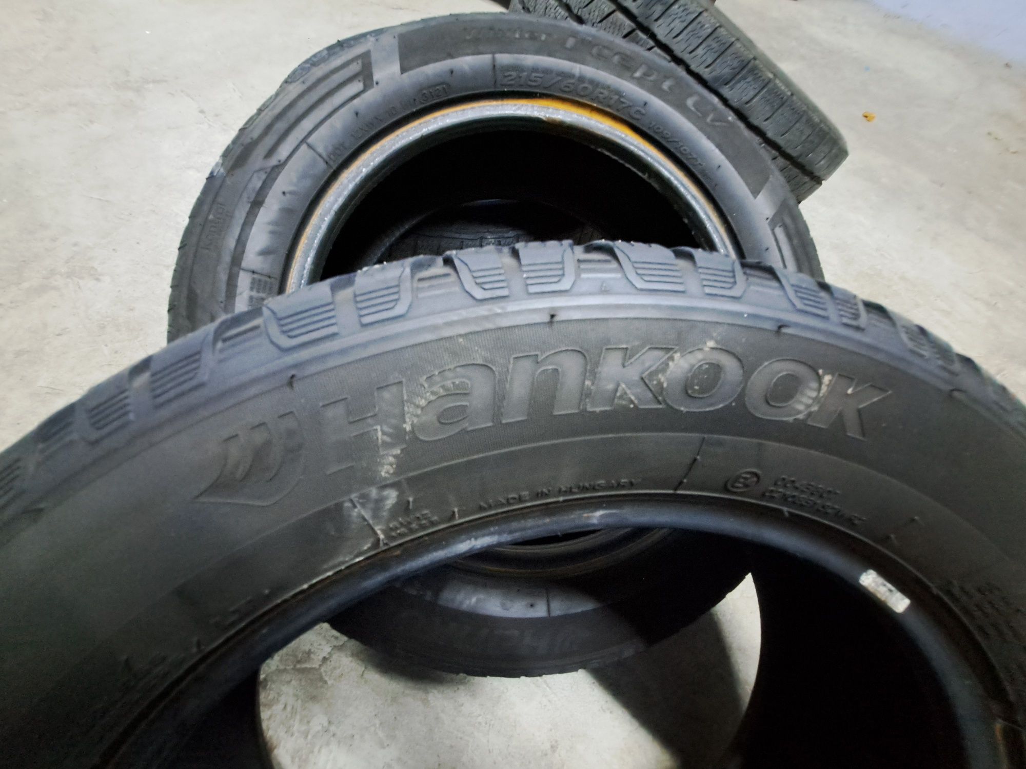 2Szt Opony Zimowe 17C 215 60 Do Dostawczego Hankook Continental