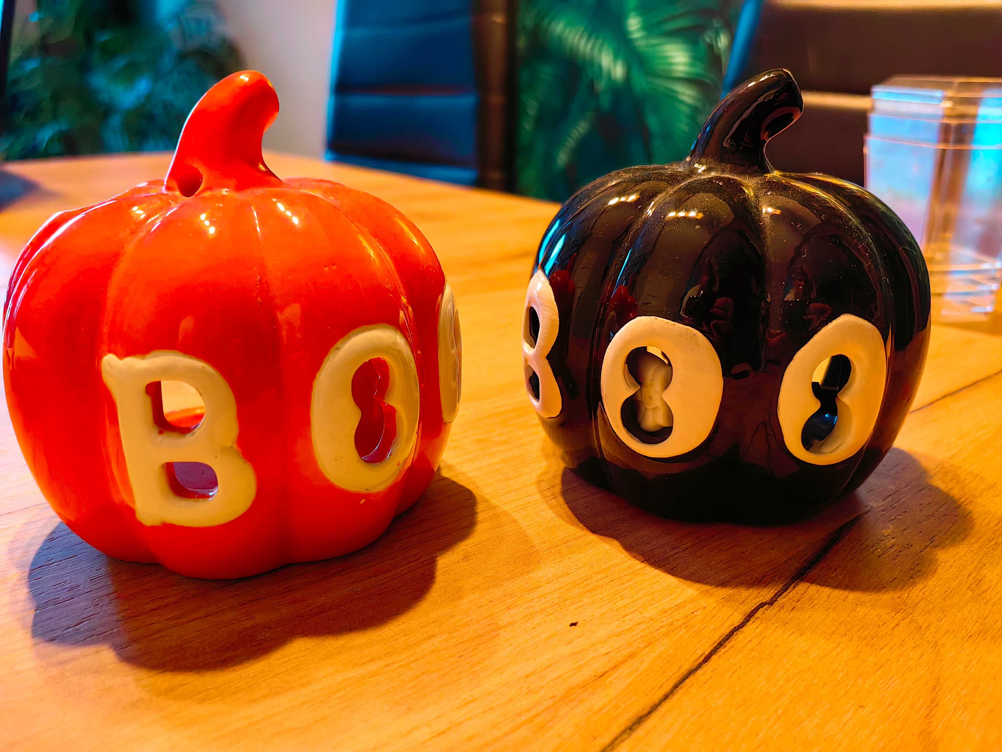 Dynie lampiony świeczniki Halloween zestaw dekoracja