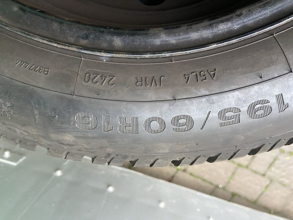 Колеса в зборі 195/60R16 Dunlop Зима 24/20рік