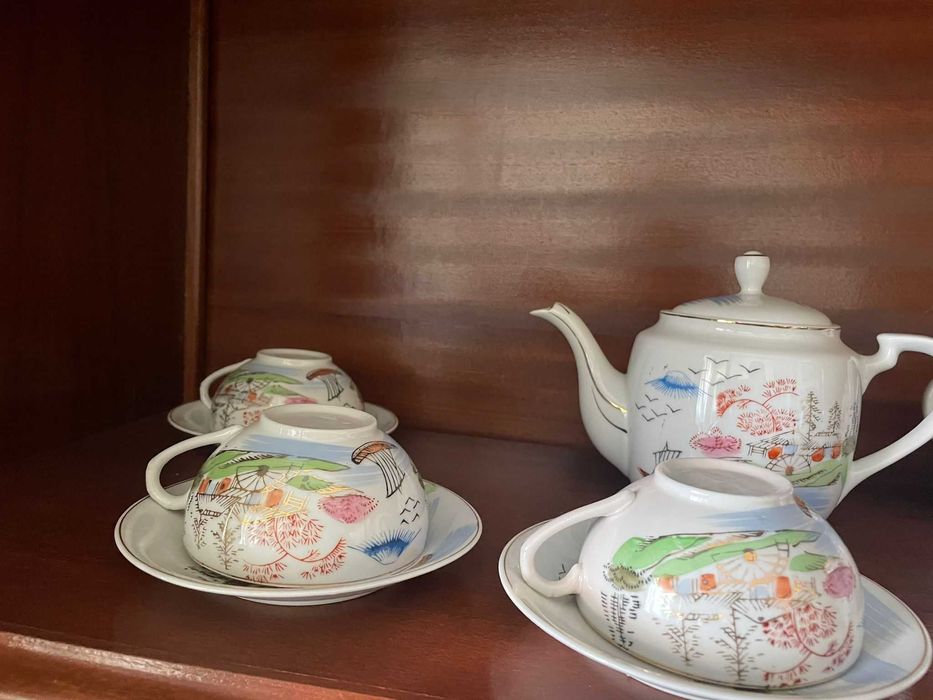 Serviço de chá Pintado à mão