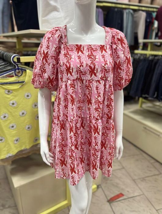 Плаття вільного крою,сукня baby doll,квітковий принт,літо Nasty Gal xs