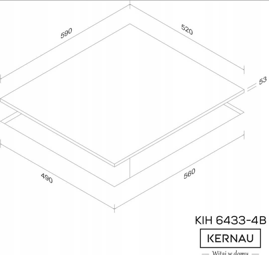 Płyta indukcyjna Kernau KIH 6433-4B NOWA