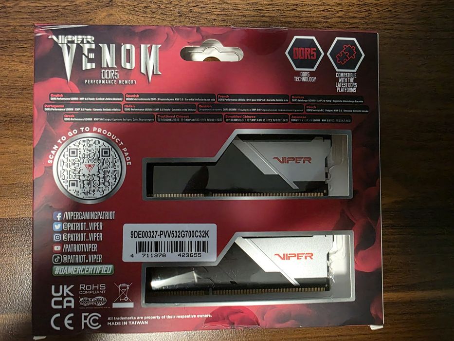 Patriot 32GB (2x16GB) 7000MHz CL32 VIPER VENOM