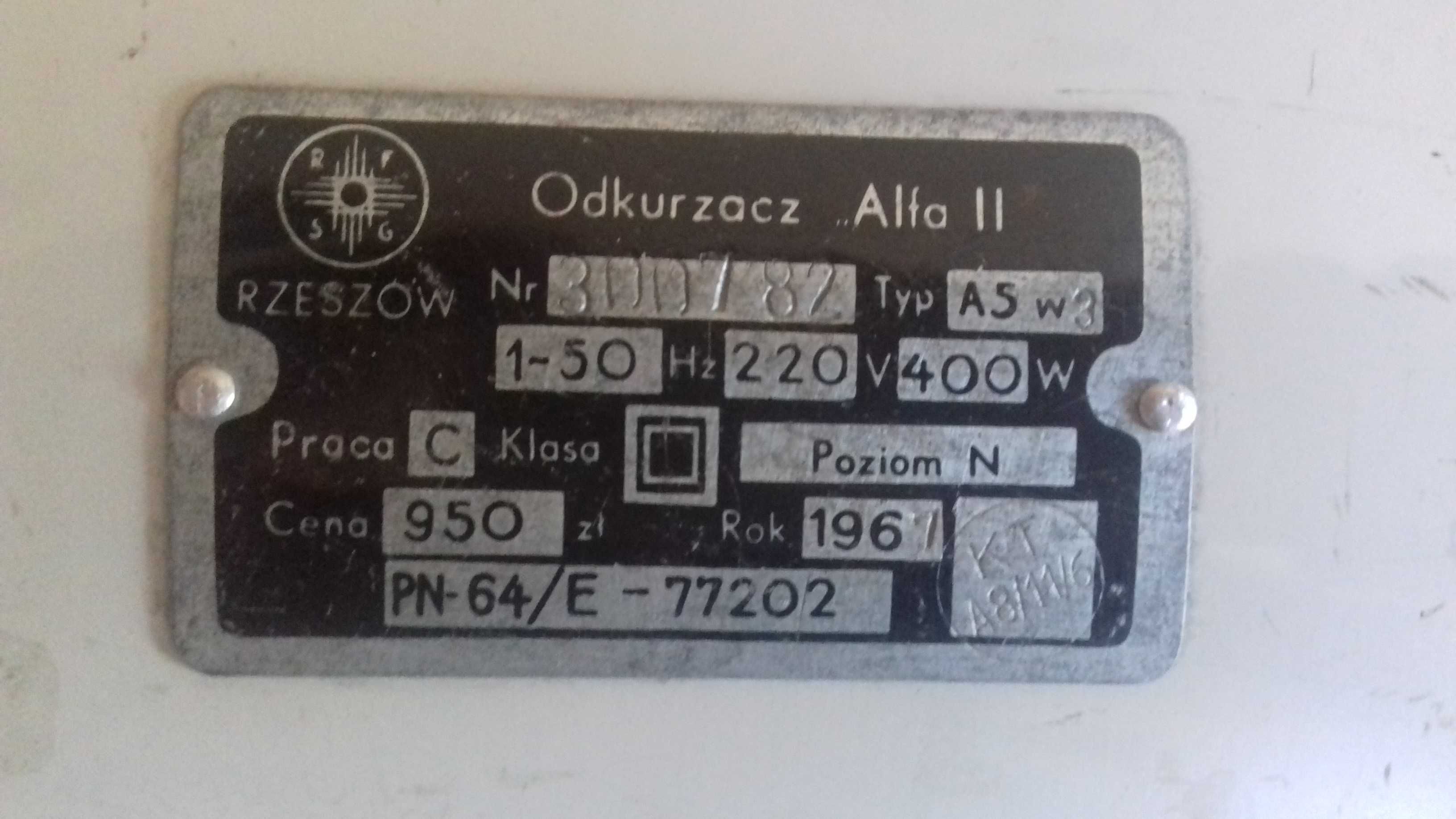 Odkurzacz Alfa II