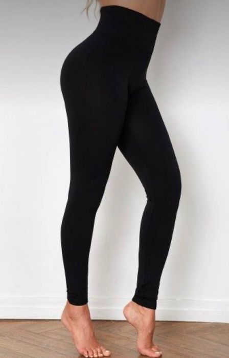 Теплі лосини з високою посадкою на флісі