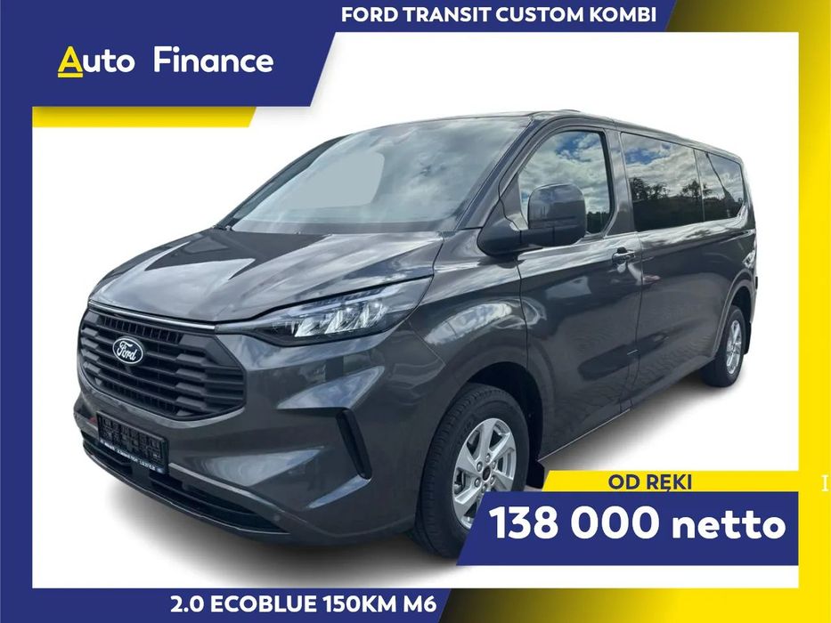 Ford Transit Custom Kombi 2.0 EcoBlue 150KM Trend | OD RĘKI - Drzwi Boczne Lewo/Prawo