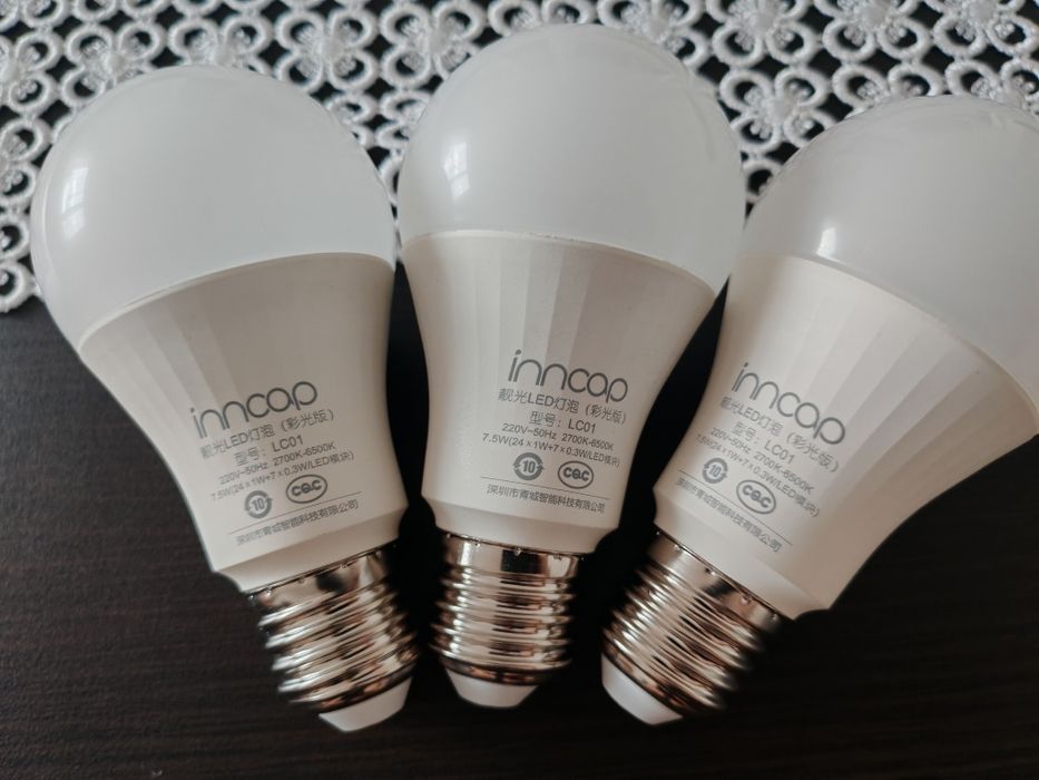 3x smart żarówka RGB E27 - xiaomi home