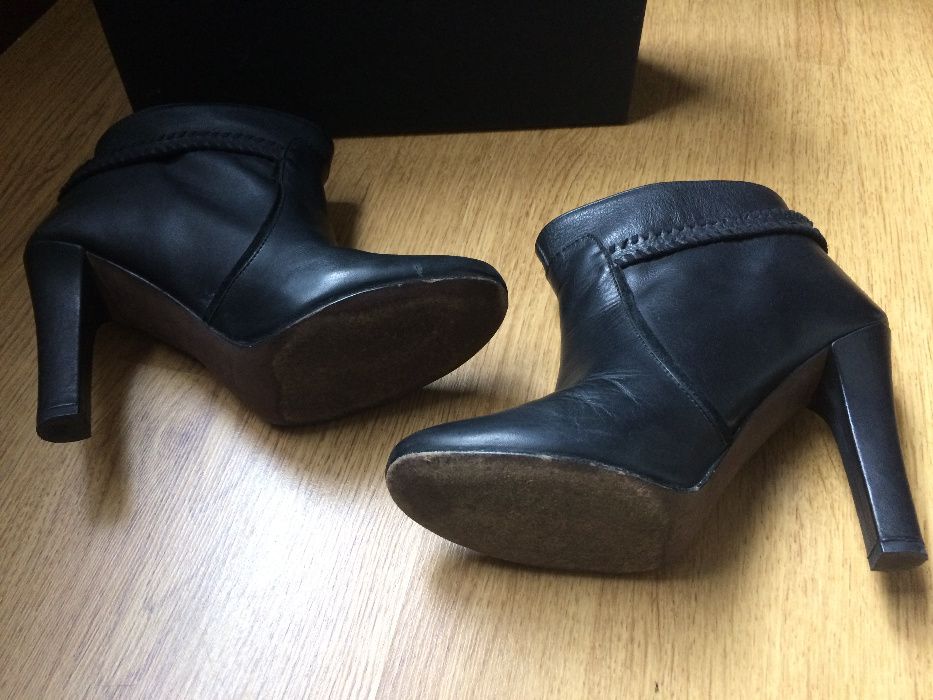 Botins botas pele Massimo Dutti 38