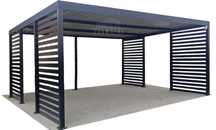 CarPort PREMIUM Wiata samochodowa 6x6 dodatkowa zabudowa TS1022