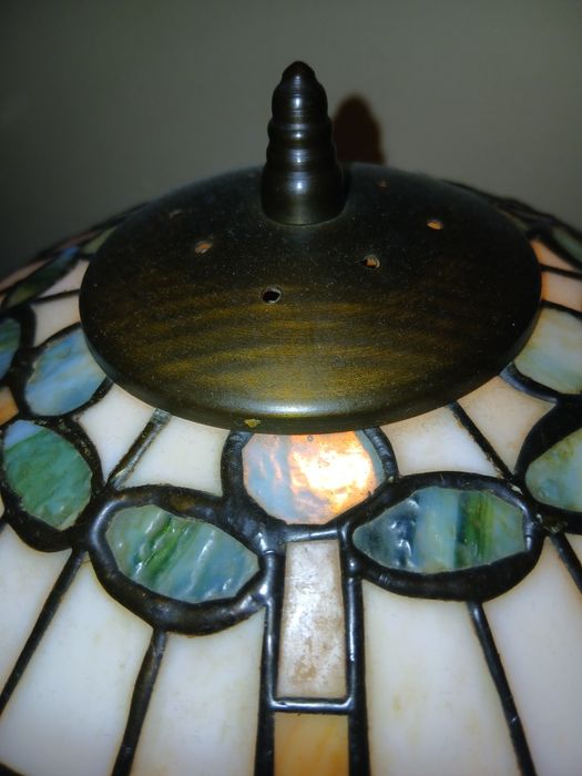 Tiffany Stara lampa podłogowa plus kinkiet
