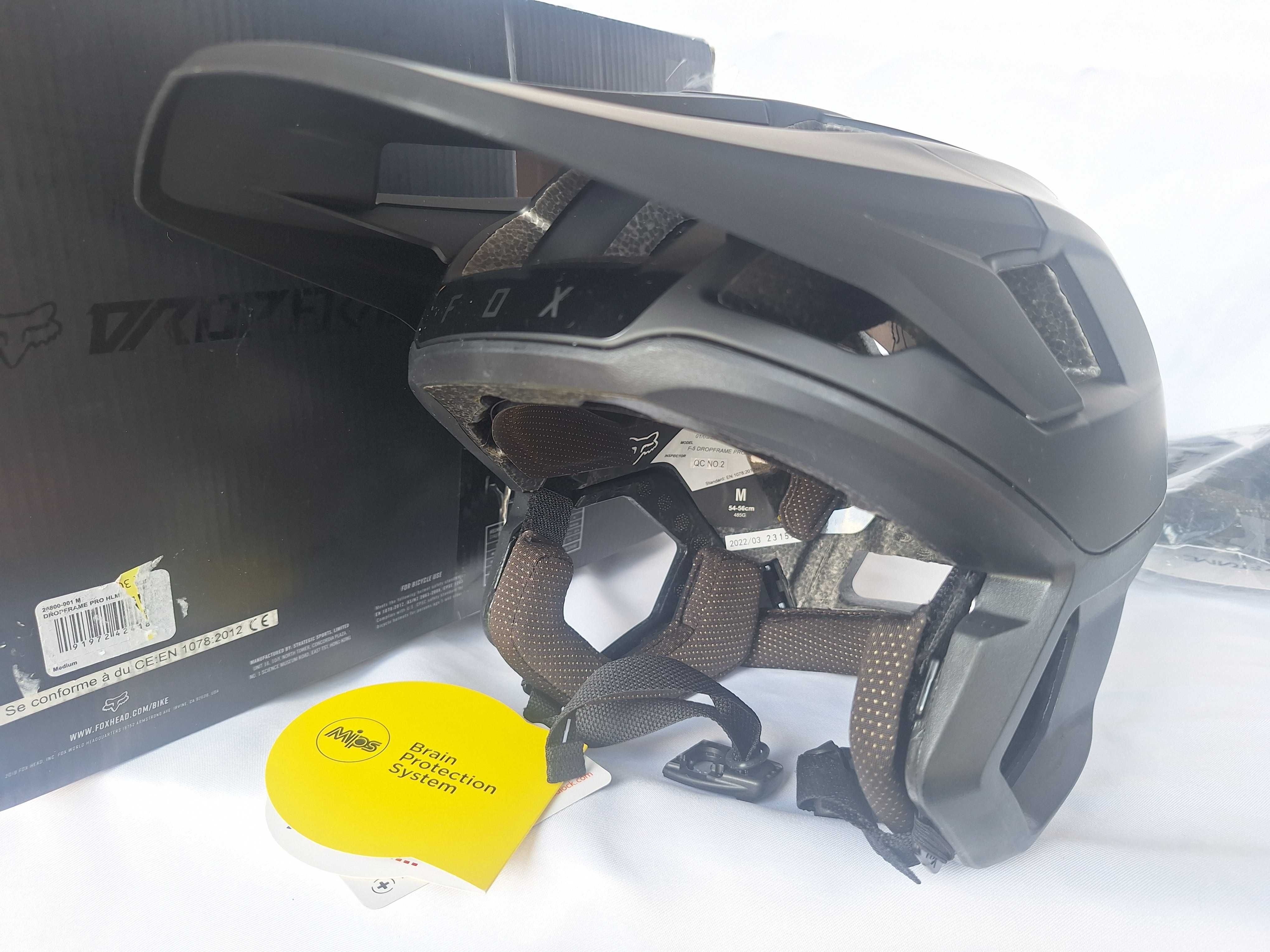 Kask rowerowy Fox DropFrame Pro Mips Matte Black M 54-56cm