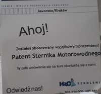 kurs patent sternik motorowodny sprzedam