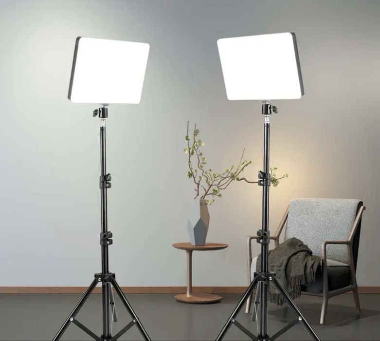 Anel de Luz LED 10” com Tripé Ajustável e Suporte para Telemóvel