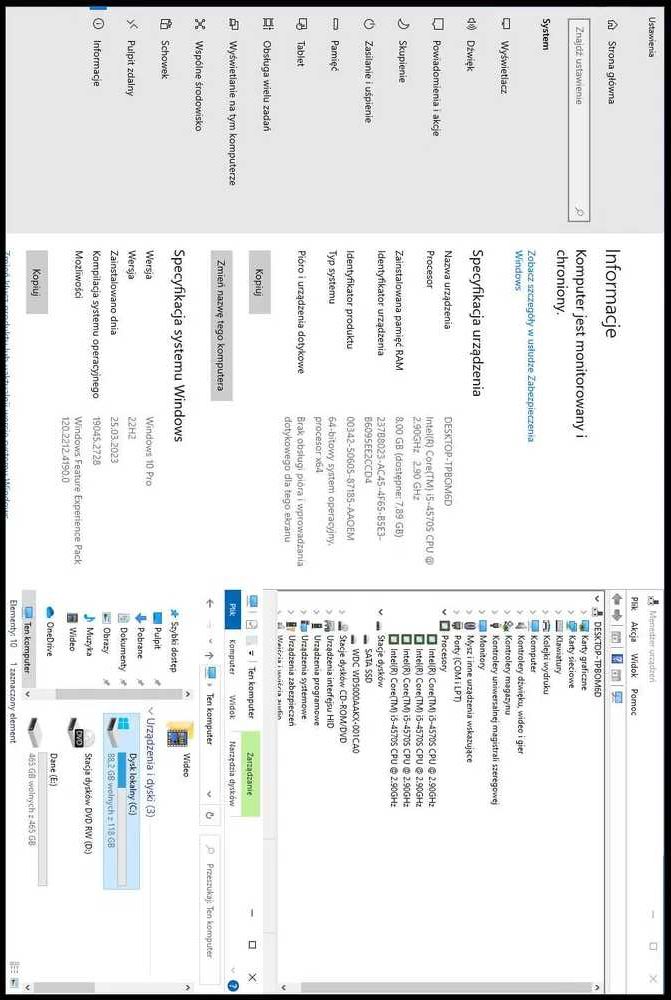 sprzedam monitor z okablowaniem