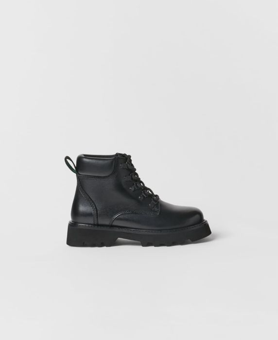 Ботінки , чоботи ZARA на дівчинку шкіряні , 30 розмір