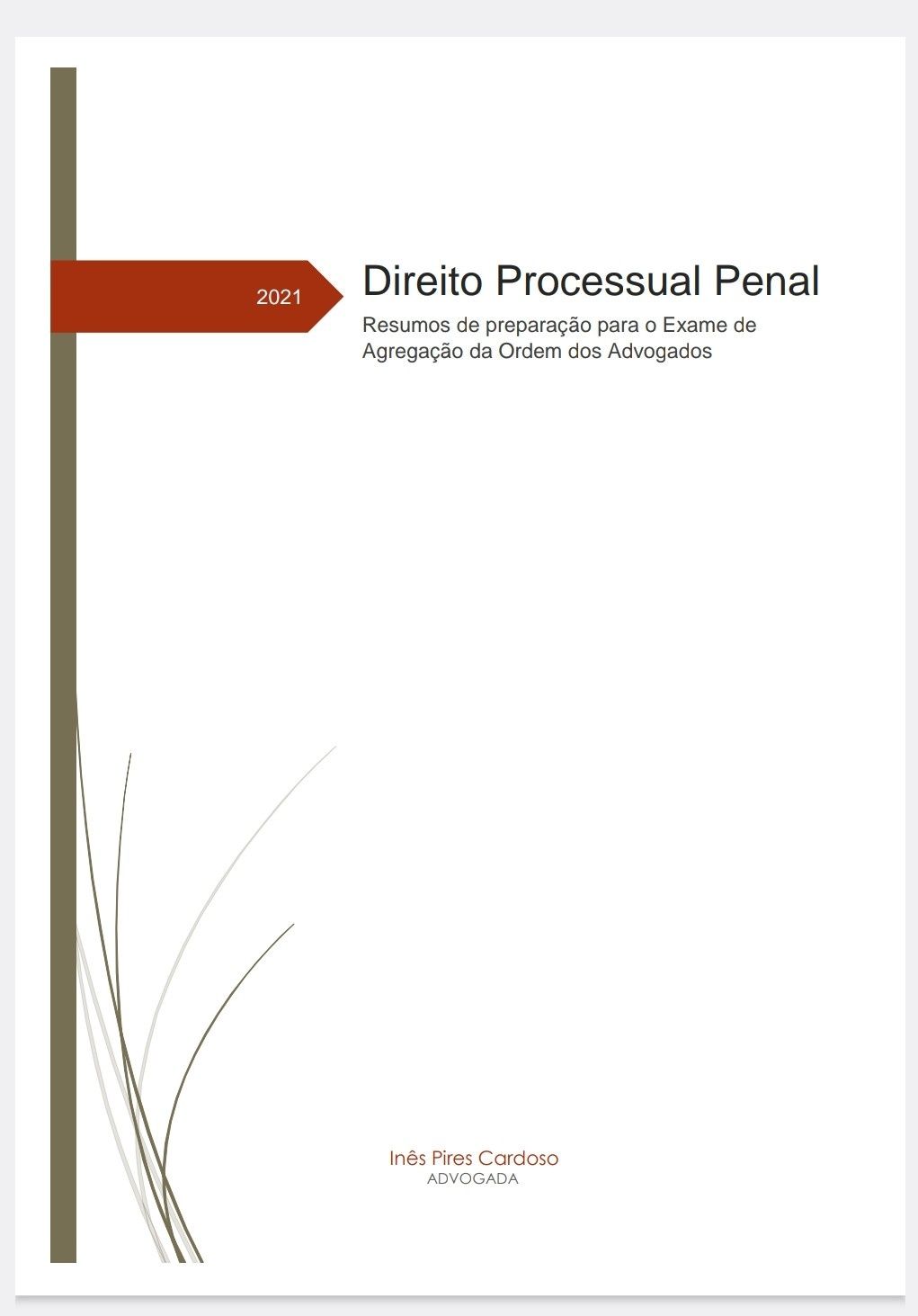 Resumos de Processo Penal - Ordem dos Advogados