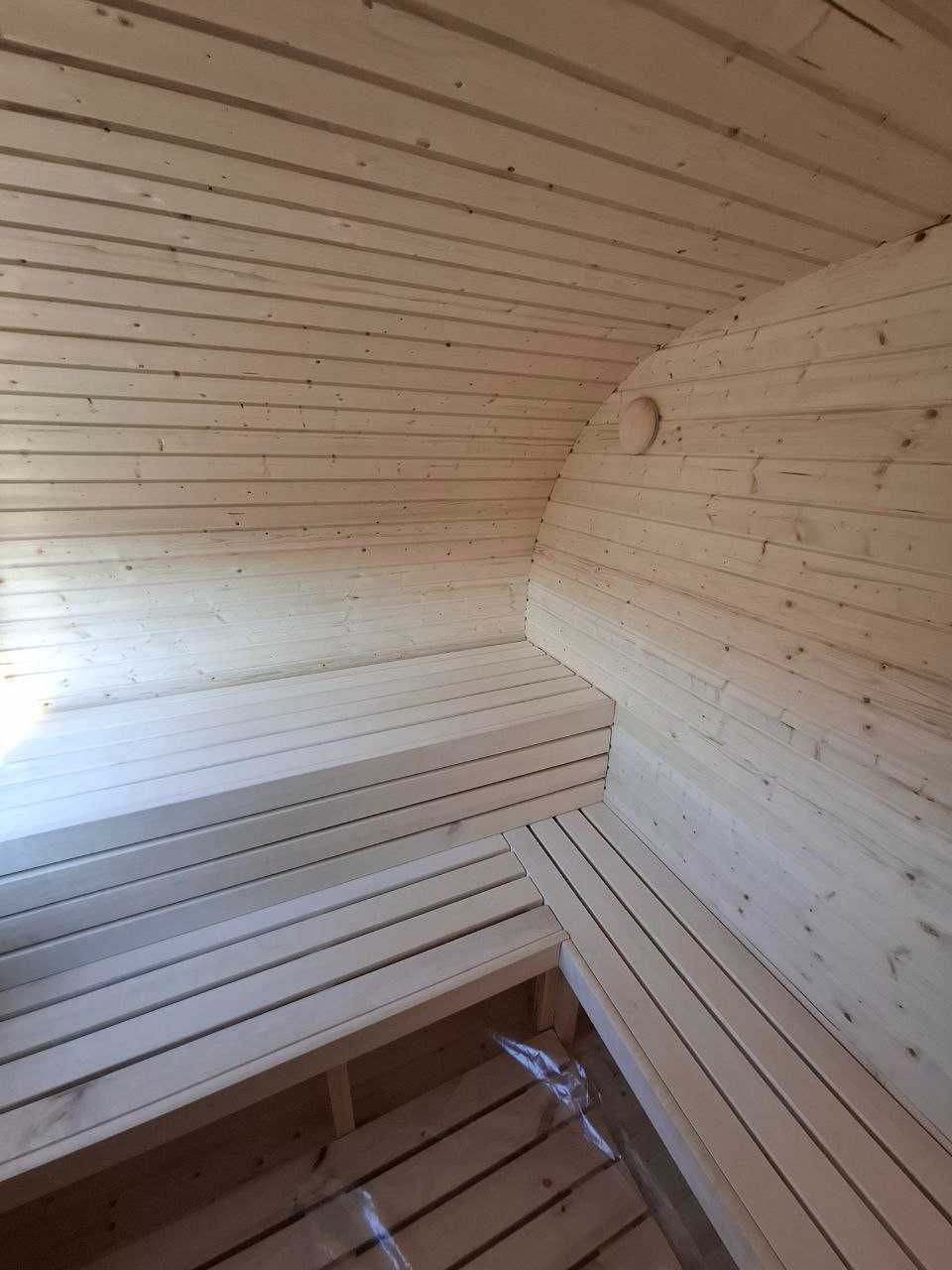Sauna ogrodowa 4,0m OD RĘKI Ogrodowa 4 m Ellipse Owalna SPA Ogrodowe