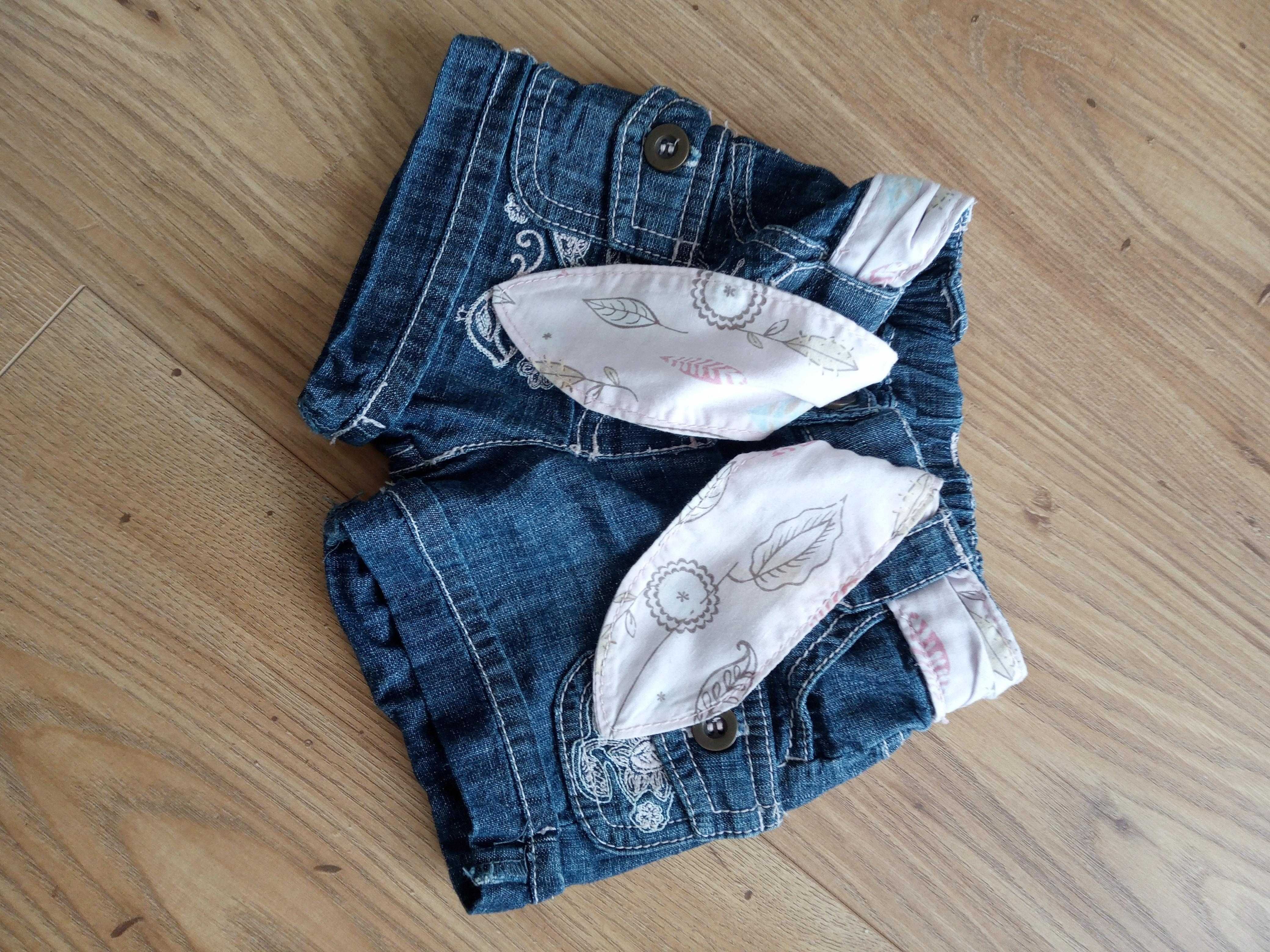 Spodenki jeansowe na lato 3-6 miesiące