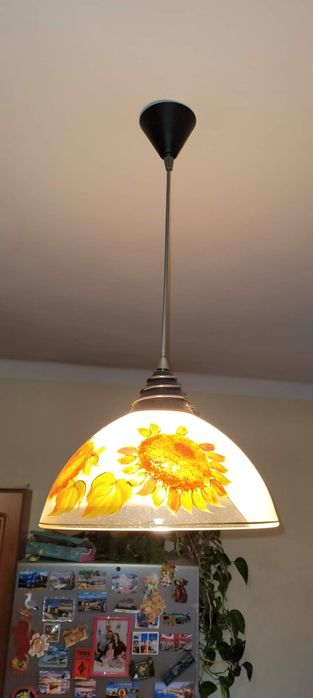 Lampa kuchenna kwiaty