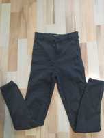 Spodnie bershka czarne jeansy rozmiar 34