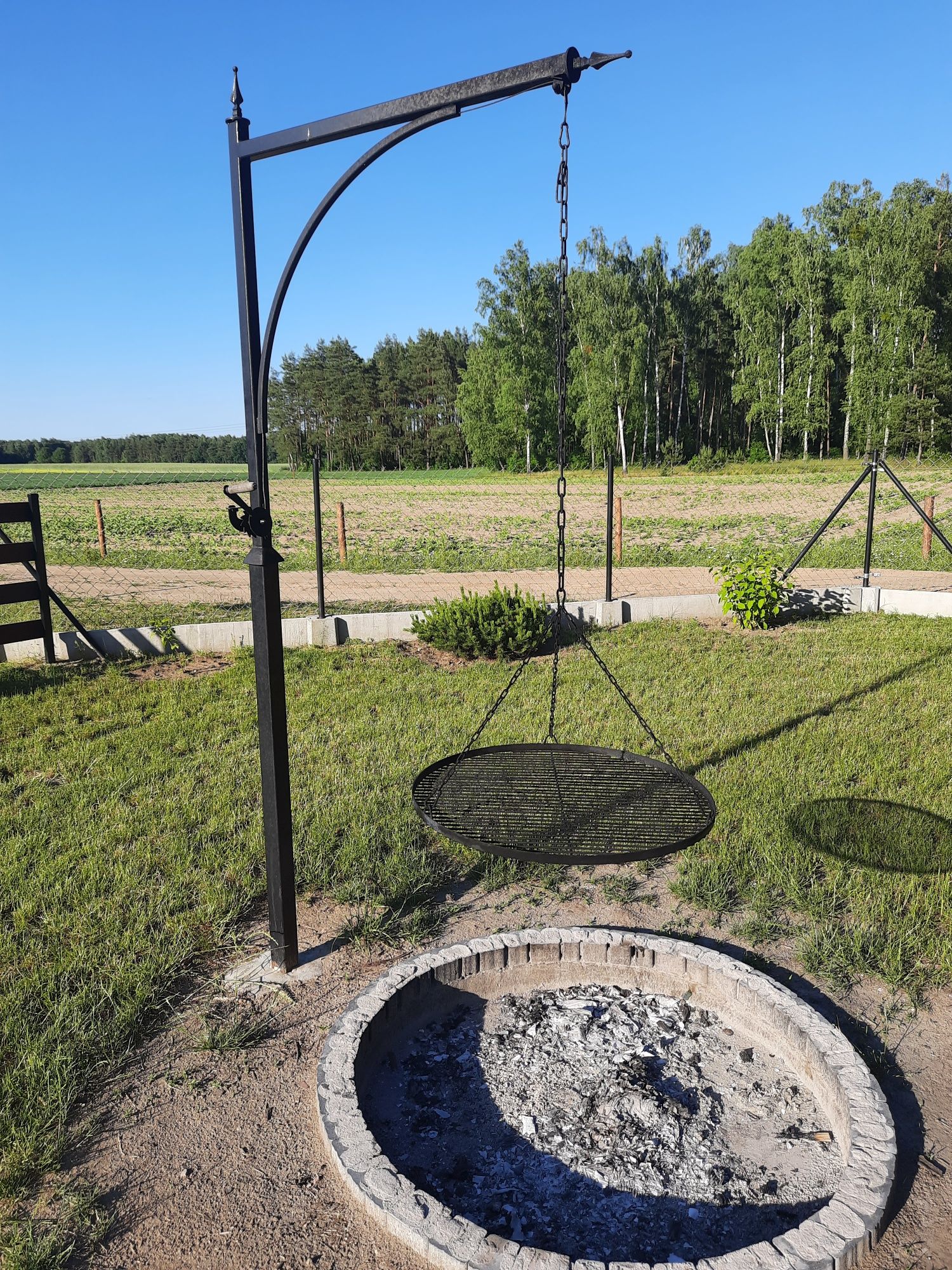 Domek drewniany z kominkiem, SAUNA