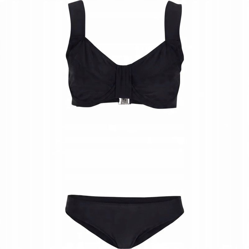 B.P.C bikini czarne z marszczeniami r.38 (75F)