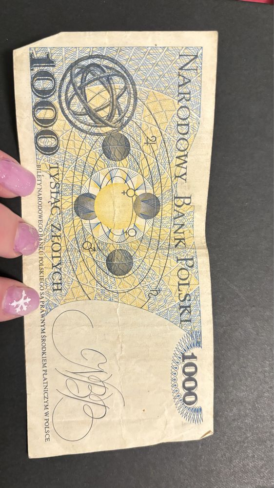 1000 złotych banknot 1982