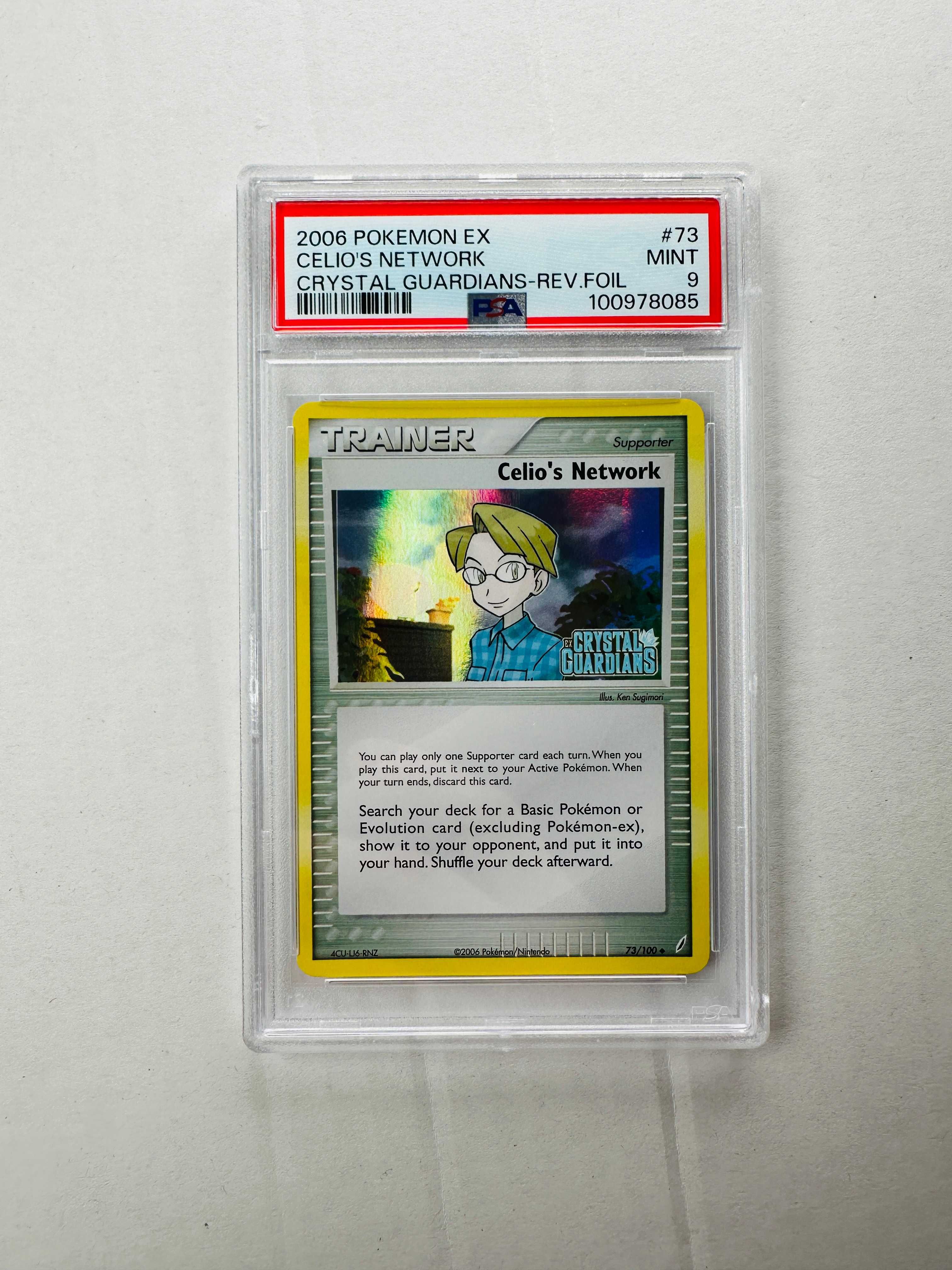 [PSA 9] Celio's Network 73/100 - Crystal Guardians - Karta Pokemon
