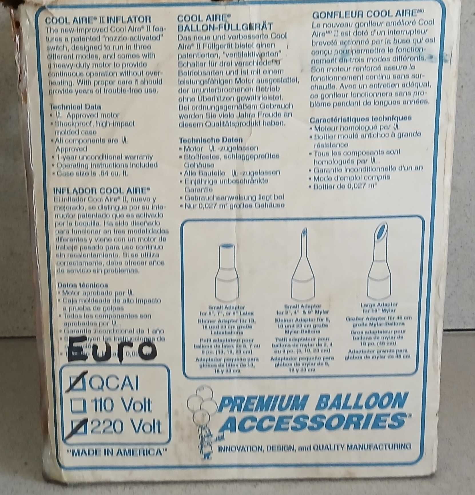 Kit de máquina elétrica de encher balões