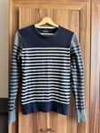 Damski sweter wełniany All Saints w paski rozmiar S
