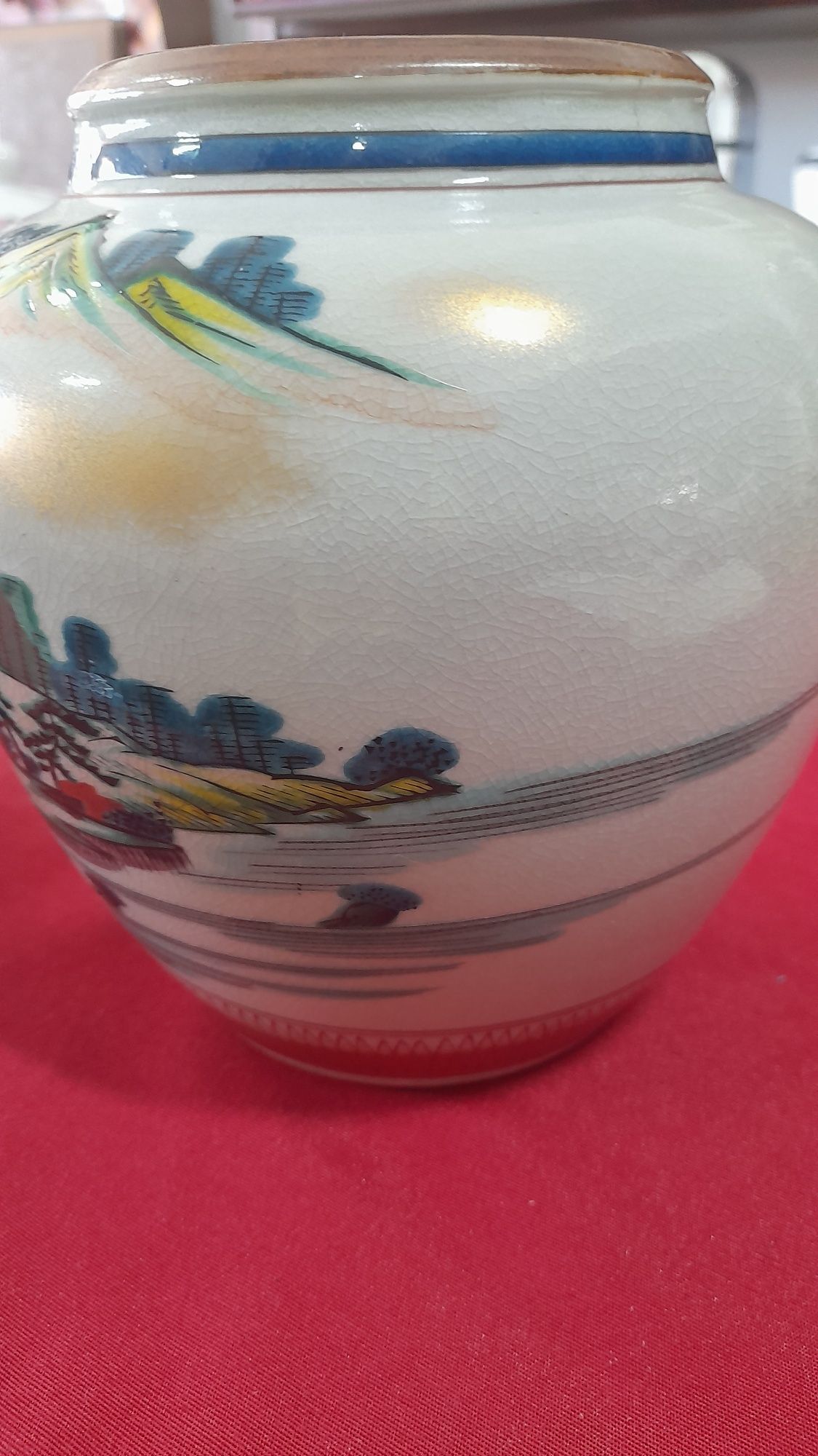 Vaso Cerâmica Kutani ( Japan )