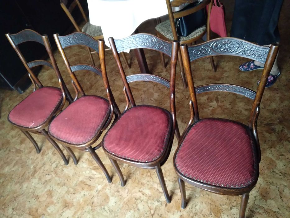 4 stare niemieckie krzesla