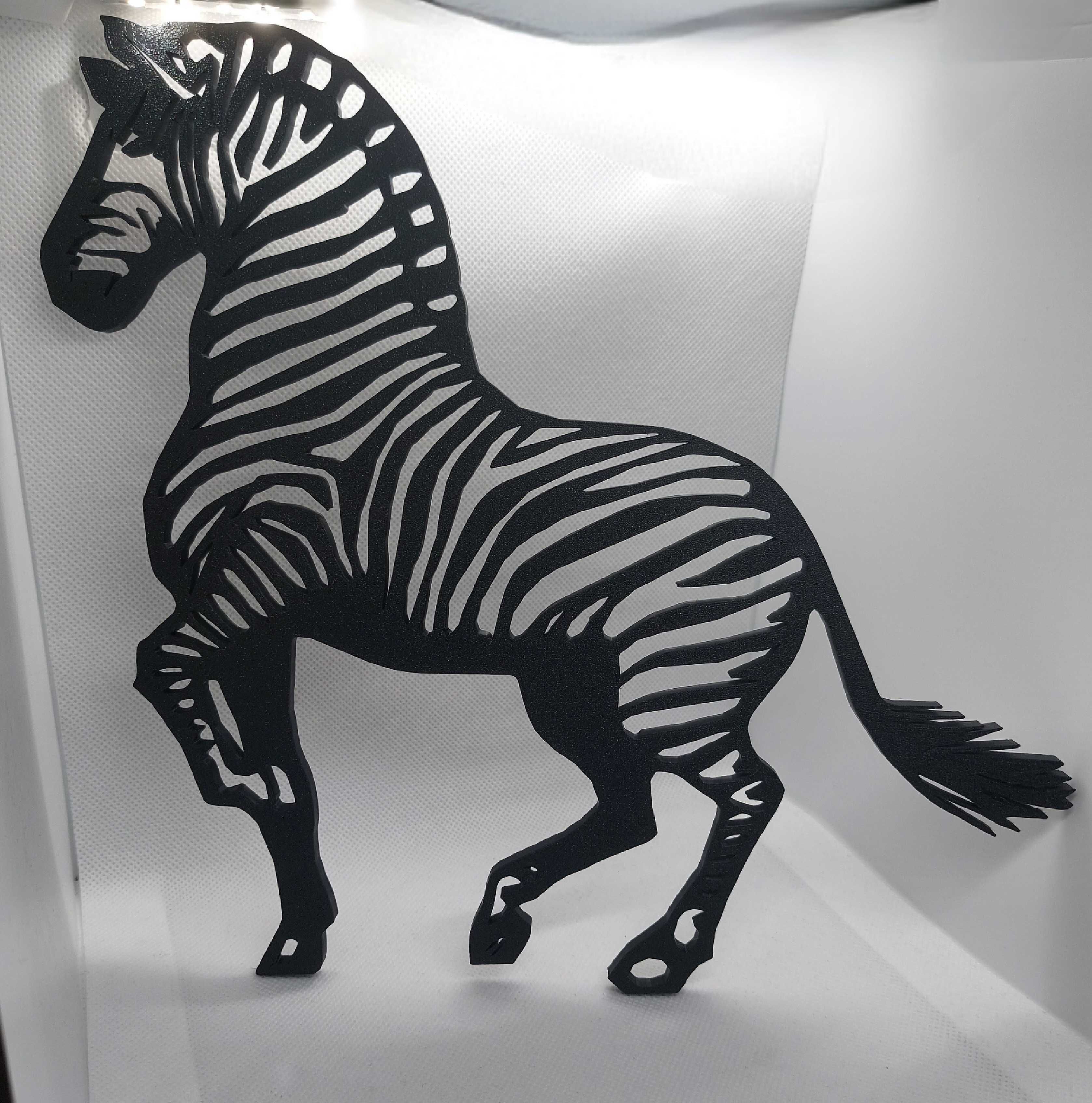 Zebra, 2D, dekoracja na ścianę, drzwi, płaską powierzchnię