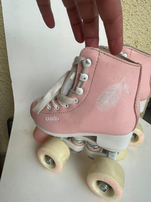 Patins Menina Oxelo - Tamanho 28 (Quase Novo)