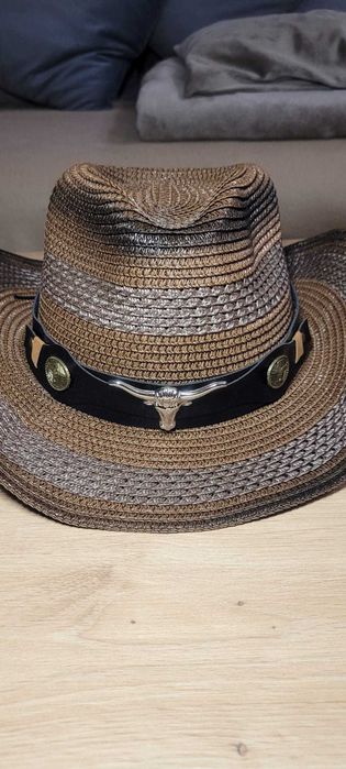 Kapelusz westernowy ręcznie pleciony klasyk w stylu country