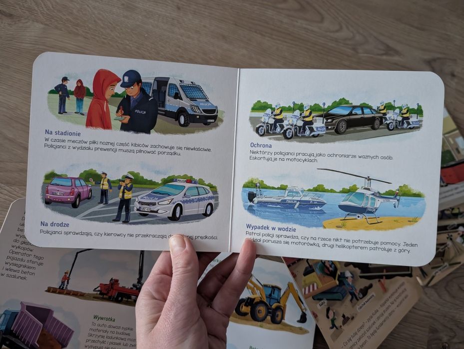 Książeczki z serii Co słychać na budowie