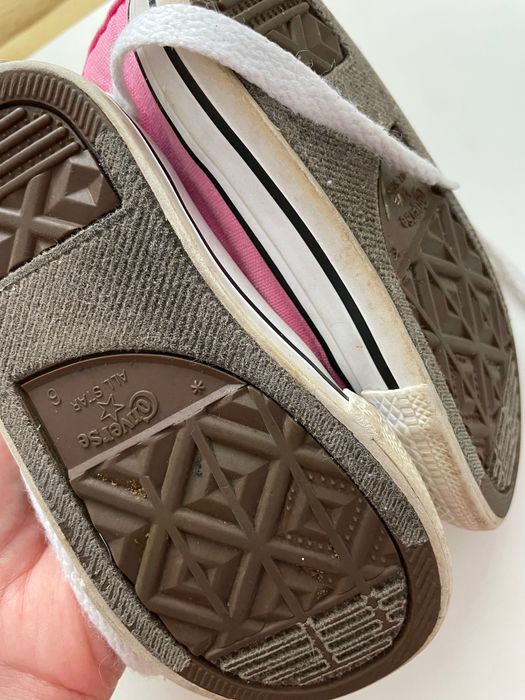 Converse trampki różowe rozmiar 22 długość 13cm