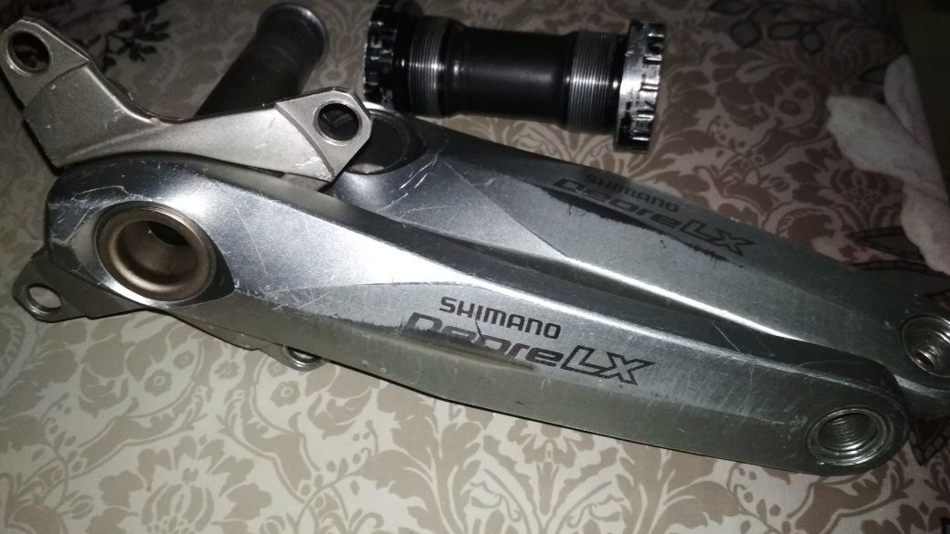 Шатуны Shimano Deore LX каретка Шимано
