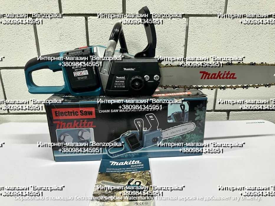 НОВИНКА! Аккумуляторная цепная пила Makita DUC 355Z (72V 6А)