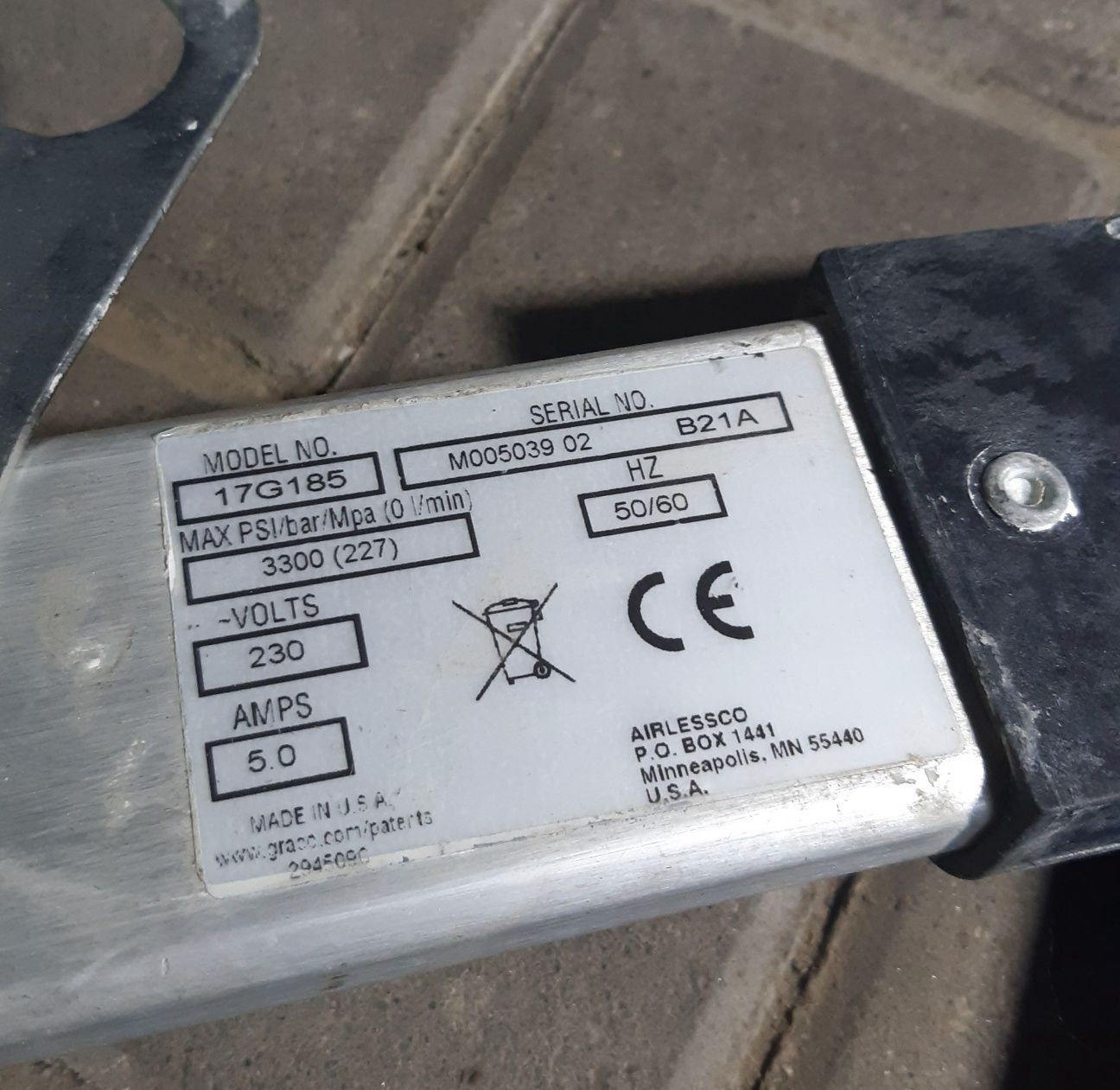 Agregat malarski Airlessco Sp380, Graco Gx21
