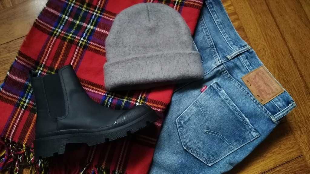 ASOS szara damska ciepła czapka j.alpaka BEANIE