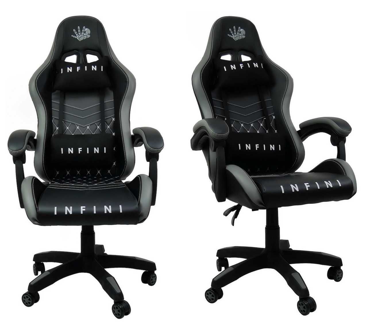 Fotel dla gracza do komputera Infini Five Grey